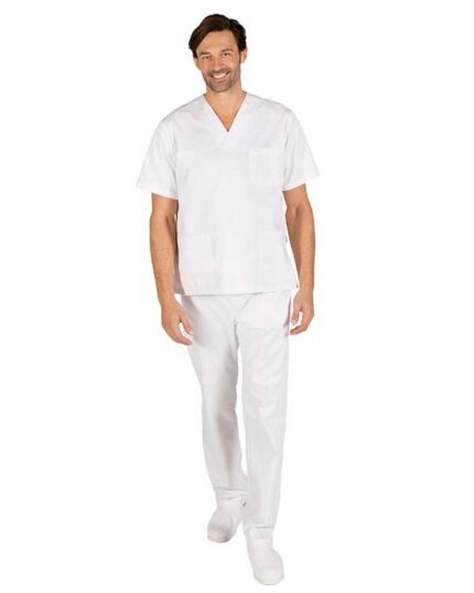 Pijama sanitario blanco Garys sarga