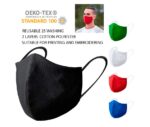 Mascarilla adulto reutilizable lavable doble capa negra, roja, amarilla, verde, amazon, ffp2,