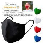 Mascarilla adulto reutilizable lavable doble capa negra, roja, amarilla, verde, amazon, ffp2,