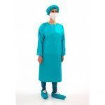 bata sanitaria impermeable lavable no desechable coronavirus covid-19