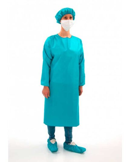 bata sanitaria impermeable lavable no desechable coronavirus covid-19