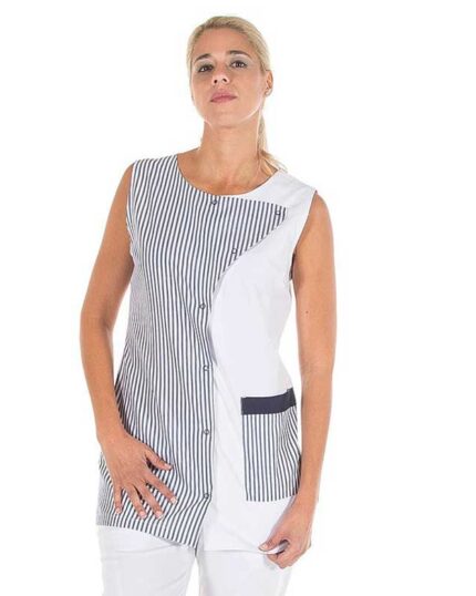 Casaca de limpieza mujer sin mangas GARYS 6097