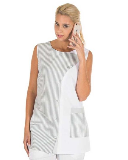 Casaca de limpieza mujer sin mangas GARYS 6097