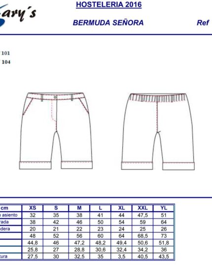 bermudas de trabajo mujer