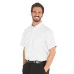camisa blanca manga corta