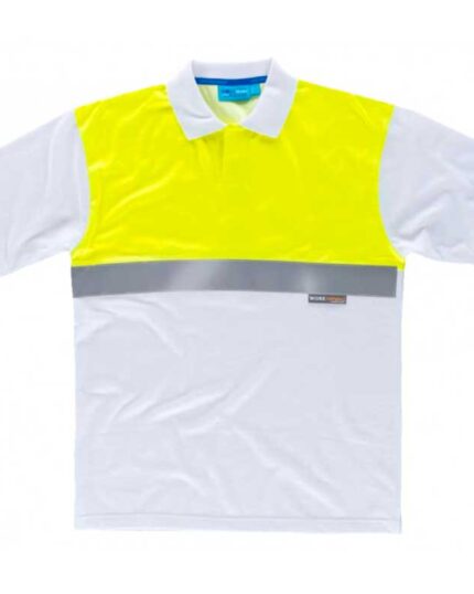 Polo 100% Algodón Alta Visibilidad C3441 Antibacteriana WorkTeam