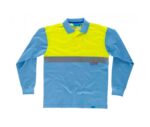 POLO C3443 DE MANGAR LARGA DE A.V. CON TRATAMIENTO ANTIBACTERIANO. WORKTEAM