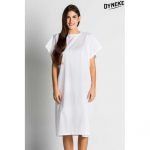 Bata camisón de hospital paciente blanca maternidad, clínicas, geriátricos