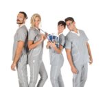 pijama sanitario gris