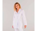 Bata sanitaria mujer en microfibra con pliegue PRISCILA - Garys