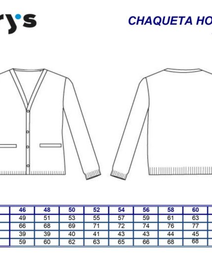 Chaqueta de punto de trabajo hombre mujer Garys