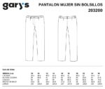 pantalón de trabajo mujer elástico