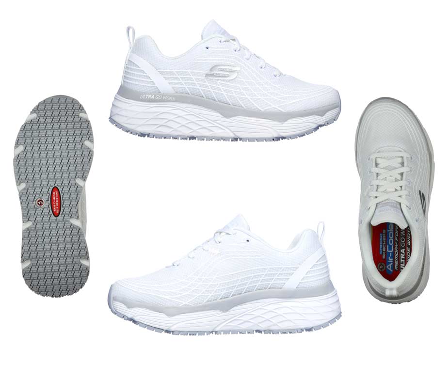 Zapatillas de trabajo SKECHERS comodas lavables para mujer