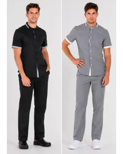 8233 camisa trabajo hombre barbero