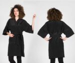 Batas de clientas elegantes para peluquería y estética