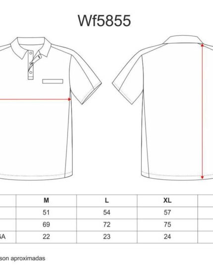 polos de trabajo con bolsillo WorkTeam