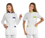Casaca sanitaria y farmacia para mujer uniformes de farmacia modernos mujer
