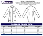 Casaca sanitaria Costa Rica Isacco