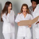 batas de trabajo cortas mujer baratas