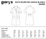 batas mujer verano trabajo manga corta