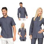 Casaca sanitaria moderna original. Venta online ropa de trabajo vaquera.