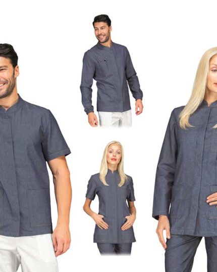 Casaca sanitaria moderna original. Venta online ropa de trabajo vaquera.