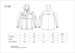 Parka acolchada impermeable con vivos y pespuntes a contraste