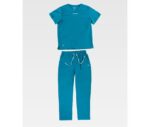 Uniformes Sanitario Poliéster Casaca y Pantalón Tejido Elástico barato