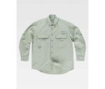 B8500 Camisa Safari manga larga multibolsillos.