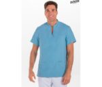 Casaca Sanitaria Unisex Cuello Mao Microfibra DYNEKE 8008 de microfibra