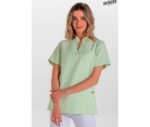 Casaca Sanitaria Unisex Cuello Mao Microfibra DYNEKE 8008 de microfibra