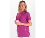Casaca Sanitaria Unisex Cuello Mao Microfibra DYNEKE 8008 de microfibra