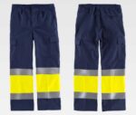 Pantalón de trabajo multibolsillos para el frío interior polar reflectante