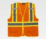 Chaleco Alta Visibilidad Fluorescente Cintas Reflectantes Cruzadas