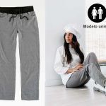 Pantalón de cocina de cuadros en tejido de pata de gallo clásica