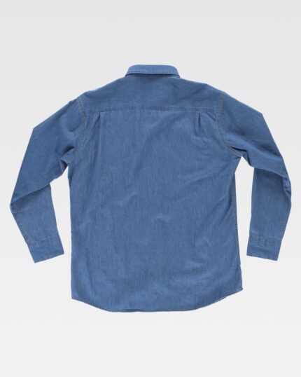 Camisa de trabajo vaquera en manga larga