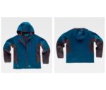 Sudadera industria casual WF2605 capucha Workteam Cuello alto con cierre de cremallera de nylon y cubrecosturas en el interior.