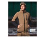 Sudadera industria casual WF2605 capucha Workteam Cuello alto con cierre de cremallera de nylon y cubrecosturas en el interior.