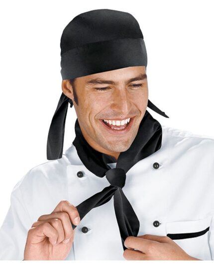 Pañuelo de cocinero negro