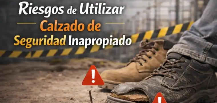 riesgos calzado trabajo