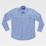 Camisa de trabajo Manga Larga Cuadros B8010 Workteam