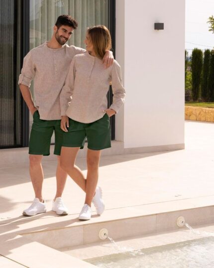Camisas de trabajo lino mujer hombre GARYS 210007 210006 MAO TIWI KAULA