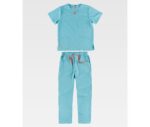 Ropa sanidad poliéster elástico pijama casaca pantalón B9140
