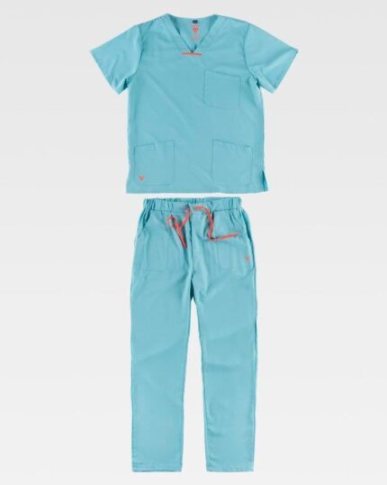 Ropa sanidad poliéster elástico pijama casaca pantalón B9140