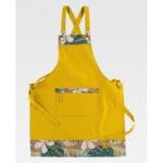 Delantal con peto estampado y combinado, canvas antimanchas WorkTeam M758