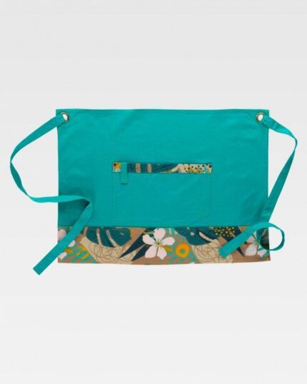 Delantal francés, estampado y combinado canvas antimanchas WorkTeam M759