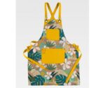 Delantal con peto estampado y combinado Canvas antimanchas WorkTeam M756