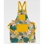 Delantal con peto estampado y combinado Canvas antimanchas WorkTeam M756