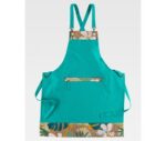 Delantal con peto estampado y combinado, canvas antimanchas WorkTeam M758