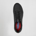 zapatillas para trabajar WORK RELAXED FIT: UNO SR - SUTAL SKECHERS HOMBRE SK200054EC 001 - NEGRO 101 - BLANCO